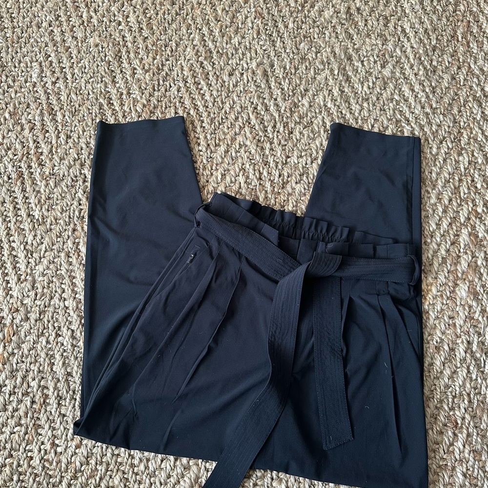 Black Belted Pants
